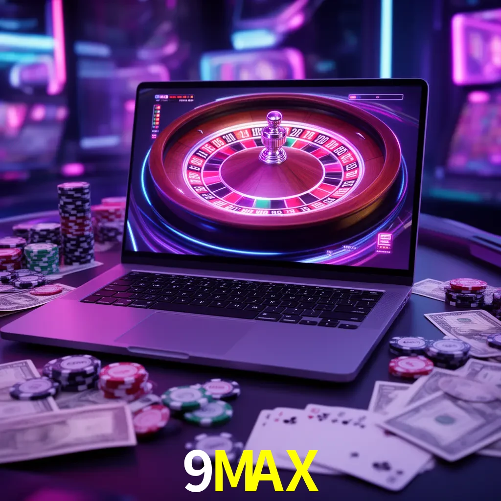 Centro móvil 9MAX con casino, cajero, bonos, app y acceso de cuenta para México
